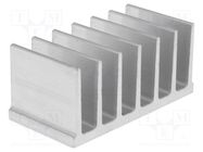 Heatsink: extruded; grilled; L: 40mm; W: 78mm; H: 35mm; aluminium; raw STONECOLD