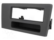 Radio frame; Volvo; 1 DIN; black 