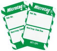 MICROTAG INSERT, 30 X 47MM, PP, WHT/GRN