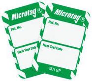 MICROTAG INSERT, 30 X 47MM, PP, WHT/GRN