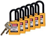 SAFETY PADLOCK, NYLON, 38.1MM, YELLOW