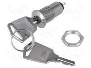 Switch: key switch; Stabl.pos: 2; Switch.method: OFF-ON; Key: flat HIGHLY ELECTRIC