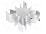 Heatsink; LED; L: 51.5mm; W: 51mm; Ø: 26mm; H: 25mm FISCHER ELEKTRONIK