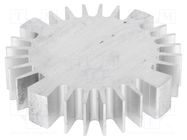 Heatsink; LED; Ø: 70mm; H: 15mm FISCHER ELEKTRONIK