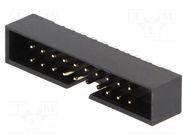 Connector: IDC; socket; male; PIN: 20; straight; THT; 2mm; 2x10; black AMPHENOL COMMUNICATIONS SOLUTIONS