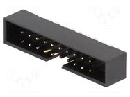 Connector: IDC; socket; male; PIN: 20; straight; THT; 2mm; 2x10; black AMPHENOL COMMUNICATIONS SOLUTIONS