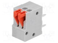 PCB terminal block; angled 90°; 2.54mm; ways: 2; on PCBs; 0.5mm2 NINIGI