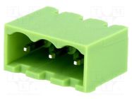 Pluggable terminal block; Contacts ph: 5mm; ways: 3; straight 