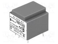 Transformer: encapsulated; 0.5VA; 230VAC; 6V; 83.3mA; PCB; IP00 BREVE TUFVASSONS