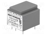 Transformer: encapsulated; 0.5VA; 230VAC; 9V; 9V; 27.7mA; 27.7mA BREVE TUFVASSONS