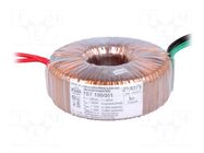 Transformer: toroidal; 100VA; 230VAC; 12V; 24V; 4.16A; 2.08A; Ø: 97mm INDEL