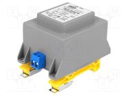 Transformer: encapsulated; 25VA; 230VAC; 15V; 1.67A; IP00; A: 63.6mm INDEL