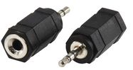 Adapter 2.5mm plug to 3.5mm socket stereo