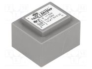 Transformer: encapsulated; 1.5VA; 230VAC; 7.5V; 160mA; PCB; IP00 INDEL