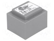 Transformer: encapsulated; 7VA; 230VAC; 6V; 1.16A; PCB; IP00; A: 45mm INDEL