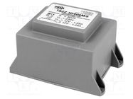 Transformer: encapsulated; 30VA; 230VAC; 12V; 12V; 1.25A; 1.25A; PCB INDEL