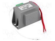 Transformer: mains; 30VA; 230VAC; 12V; 2.5A; Leads: leads 200mm INDEL