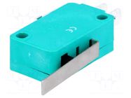Microswitch SNAP ACTION; 10A/250VAC; with lever; SPDT; ON-(ON) NINIGI