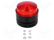 Signaller: lighting; flashing light; red; X80; 24VDC; IP67; 40mA MOFLASH SIGNALLING