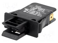 Switch: door; Pos: 2; DPST-NO; 16A/400VAC; Leads: connectors; 3.8N SAIA-BURGESS