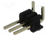 Connector: pin strips; pin header; male; PIN: 3; vertical; 1.27mm 