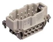 HEAVY DUTY INSERT, PLUG, 10POS, 14AWG