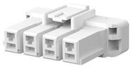 PLUG HOUSING, 4POS, PA 6.6 GF, NATURAL