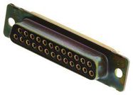 D SUB CONNECTOR, RCPT, 25POS, SOLDER