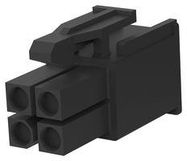 CONNECTOR HOUSING, PLUG, 4POS, 4.14MM