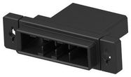 CONNECTOR HOUSING, PLUG, 4POS, 6.35MM