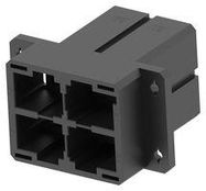 CONNECTOR HOUSING, PLUG, 4POS, 16MM