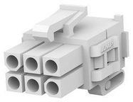 CONNECTOR HOUSING, PLUG, 6POS, 4.14MM