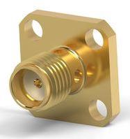 RF COAXIAL, SMA JACK, 50 OHM, FLANGE