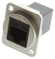 ADAPTER, SHLD RJ45 JACK-JACK, 8P8C/CAT5E