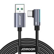 USB to USB-C cable, angled Joyroom S-AC027A17 3A, 1.2m (black), Joyroom