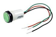 PANEL INDICATOR, GREEN, 17.46MM, 5VDC