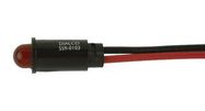 PANEL INDICATOR, RED, 6.35MM, 12VDC