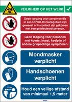 COVID19-REC2-NL, SITE SAFETY WARN SIGN