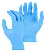 X-LARGE NITRILE GLOVES, DISPOSABLE, BLUE