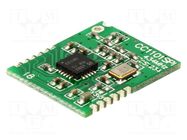 Module: RF; 434MHz; SPI; -110dBm; 1.8÷3.6VDC; 10dBm; SMD; 15x18mm RADIOCONTROLLI