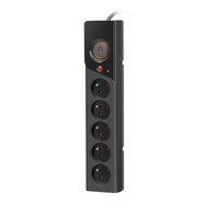 ARCON Z5 PROTECTING POWER STRIP 5X SOCKETS, 3M CABLE, BLACK, ARMAC
