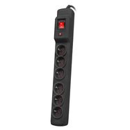 ARCON M6 PROTECTING POWER STRIP 6X SOCKETS, 5M CABLE, BLACK, ARMAC