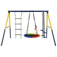 Black Forest Frame Swing, Nest Swing + Ladder + 263x185x185cm, EXTRALINK