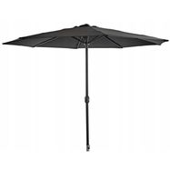 Black Forest Garden Parasol, 3m Large Folding Grafite, EXTRALINK