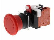 EMERGENCY STOP SWITCH, 1NO/1NC, 110VAC