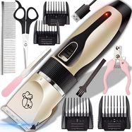 Extralink Pets Wireless Pet Grooming Clipper for Dogs and Cats with 4 Comb Attachments, Scissors and Nail File, EXTRALINK