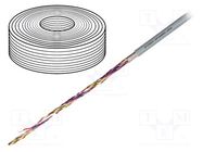 Wire: data transmission; chainflex® CF211.PUR; 8x2x0.25mm2; grey IGUS