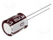 Capacitor: electrolytic; low ESR; THT; 1000uF; 6.3VDC; Ø10x12.5mm NICHICON