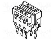 Adapter; wire-board; PIN: 14; 1.27mm; IDC,THT; for ribbon cable MOLEX