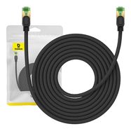 Braided network cable cat.8 Baseus Ethernet RJ45, 40Gbps, 8m (black), Baseus